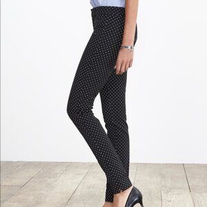Banana Republic Black Polka Dot Sloan Ankle Pants Size 0
